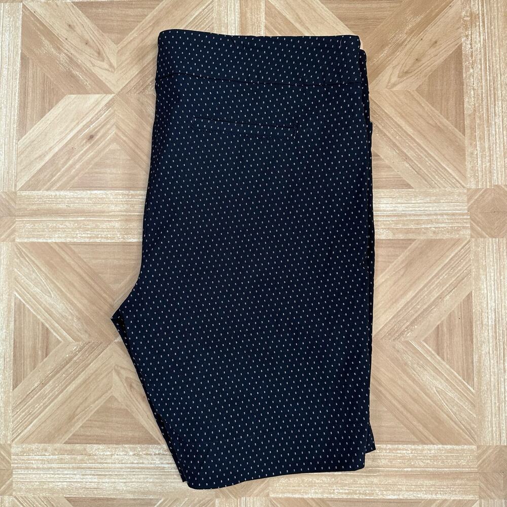 Hilary Radley Black White Dot Bermuda Shorts Womens XXL Easy Comfort Fit Pull-On - Picture 4 of 7